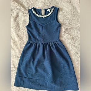 Girls navy blue dress